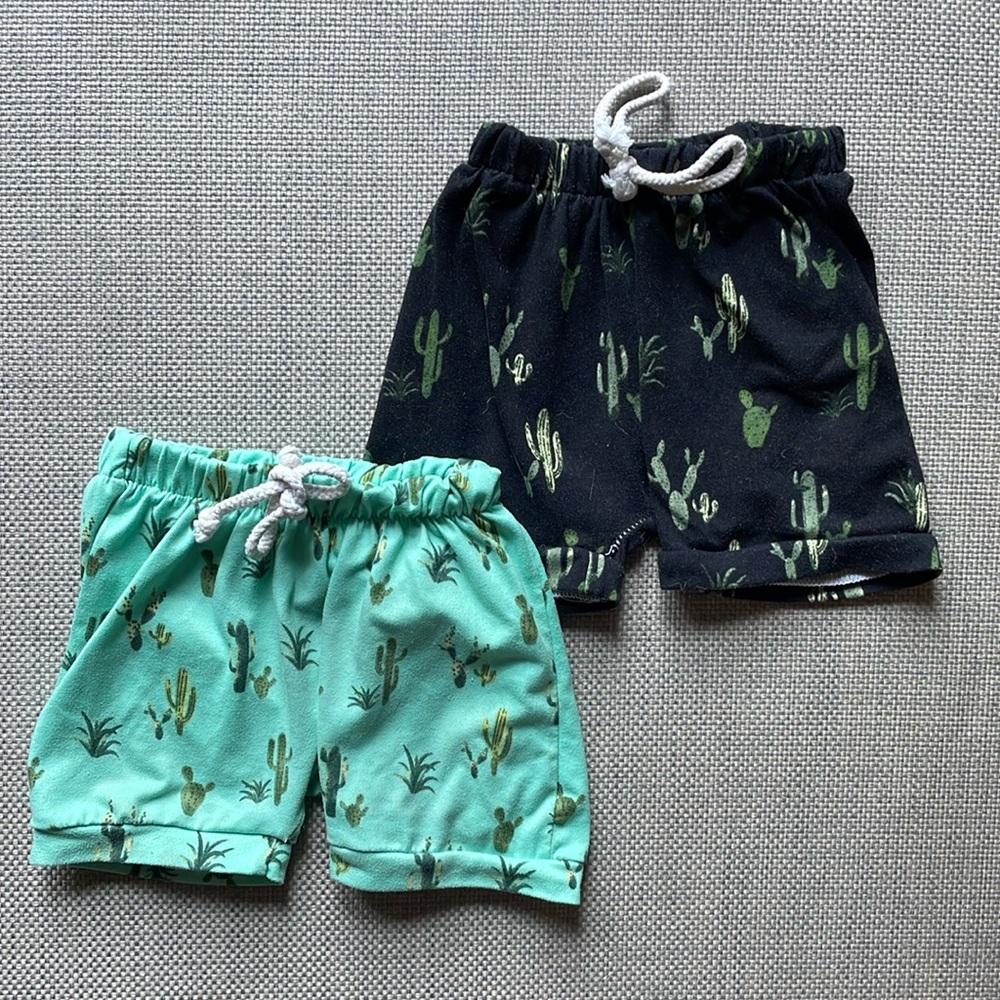 Bundle of cactus print shorts